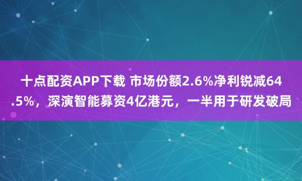 十点配资APP下载 市场份额2.6%净利锐减64.5%，深演智能募资4亿港元，一半用于研发破局